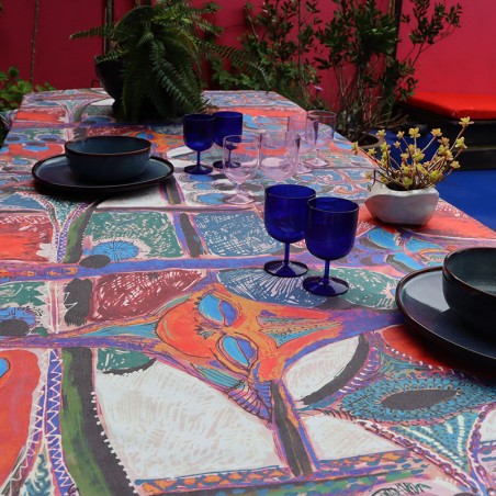 TOILE ENDUITE - JAVAH orange