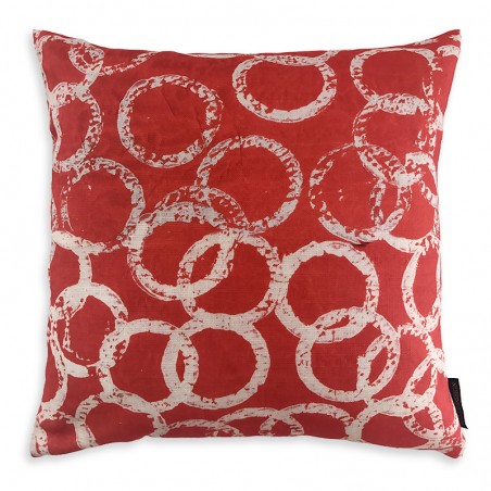 Coussin - BANGLES vermillon
