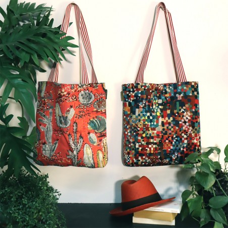 Réverso  CONFETTI magenta -...