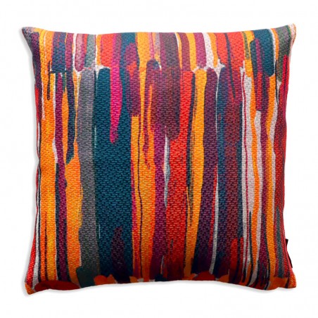 Coussin - RAYURES rouge