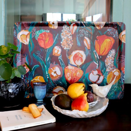 PLATEAUX - GIVERNY marron...