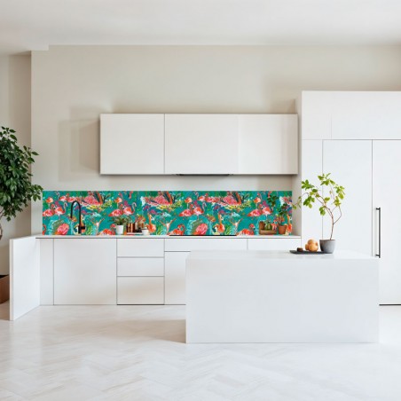 CRÉDENCE - FLAMINGO cyan