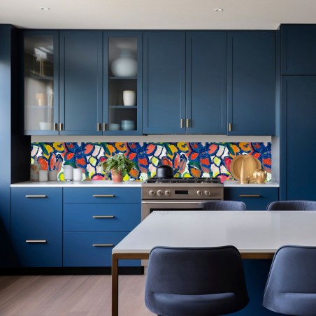 CRÉDENCE - LUCETTE bleu