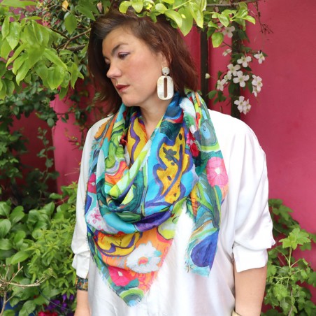 FOULARD - ALICE bleu