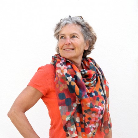 FOULARD - CONFETTI orange