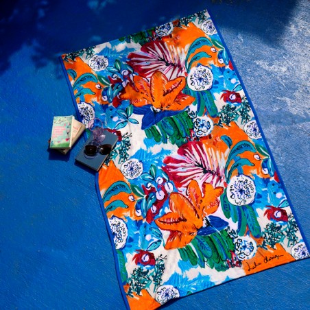 DRAP DE BAIN - ACANTHE orange