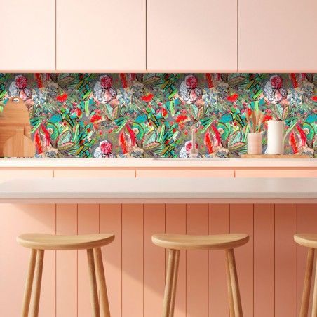 CRÉDENCE - TAM TAM rouge