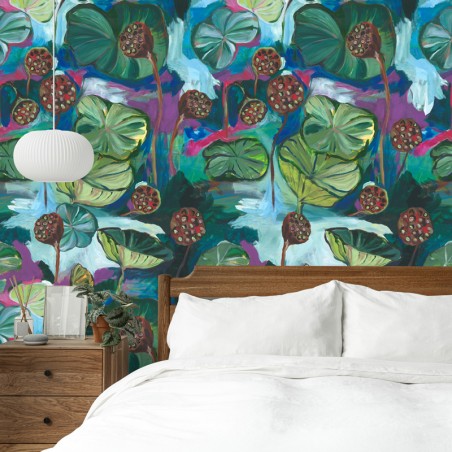 PAPIER PEINT - NÉNUPHAR -...