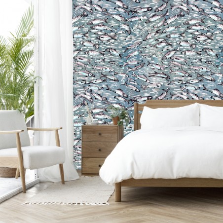 PAPIER-PEINT - ETEL celadon...