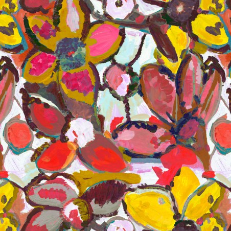 Tissu - LUCETTE terracotta