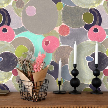 PAPIER PEINT COSMOS POUDRE