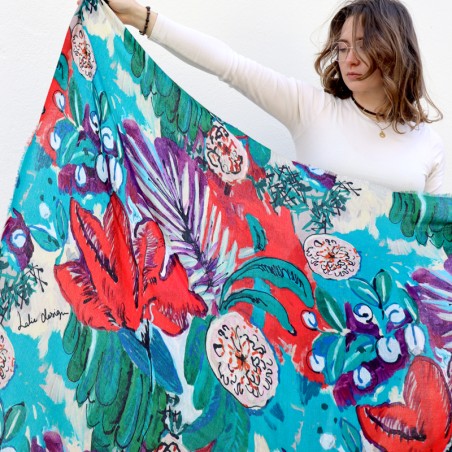 FOULARD - ACANTHE rouge
