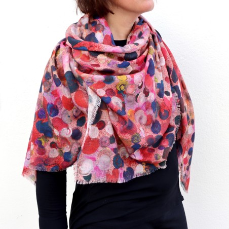 FOULARD - BUBBLE rose