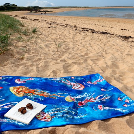 DRAP DE BAIN - THALIA bleu