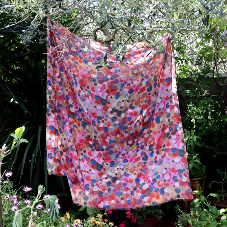FOULARD - BUBBLE rose