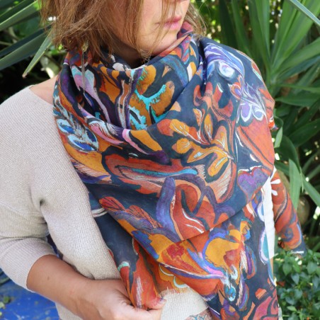 FOULARD - CANOPE ocre