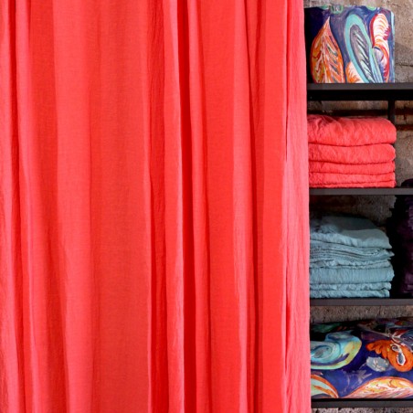 DESSUS DE LIT/RIDEAU corail