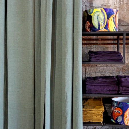 DESSUS DE LIT/RIDEAU sauge