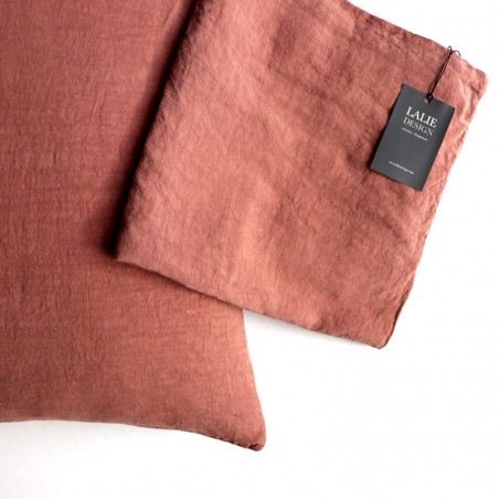 Taie d'oreiller - VIEUX ROSE