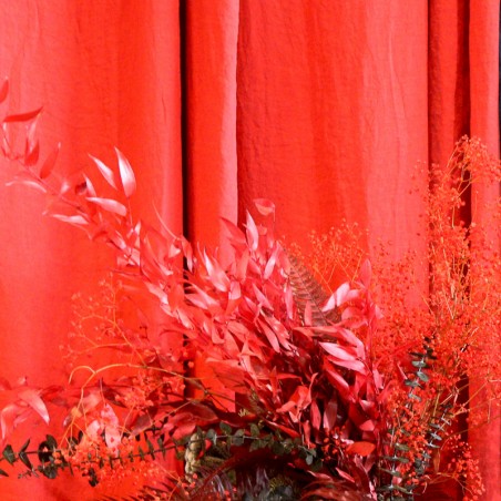 DESSUS DE LIT/RIDEAU rubis