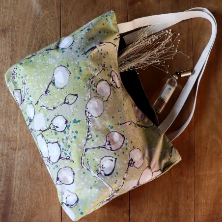 Sac cabas L'ENVOLEE sauge