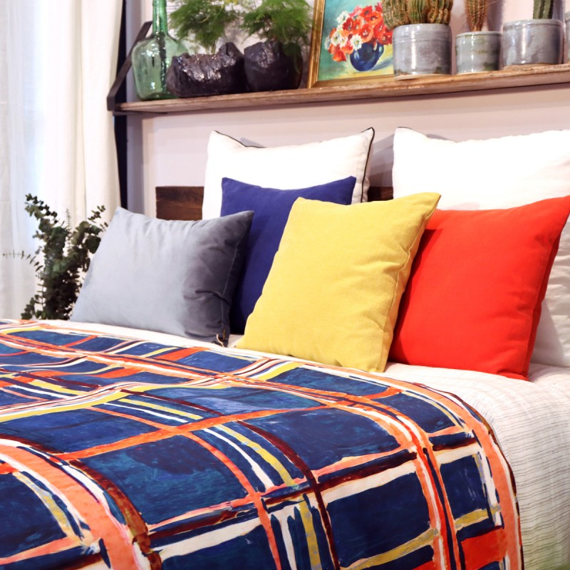 Courtepointe MADRAS outremer