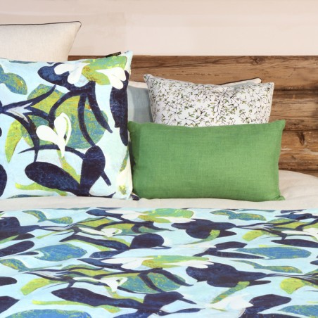 Courtepointe ALOHA cyan