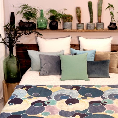 Courtepointe COSMOS bleu