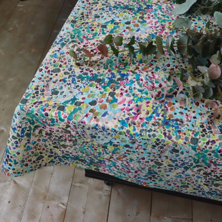 TOILE ENDUITE - PICOLO cyan