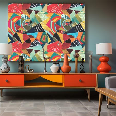 PAPIER PEINT - MAKEBA Rouge...