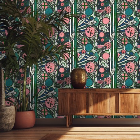 PAPIER PEINT TOMIKO ROSE