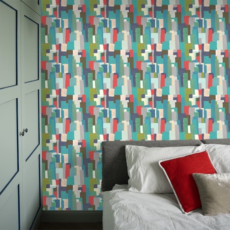 PAPIER PEINT ARCHI ROUGE