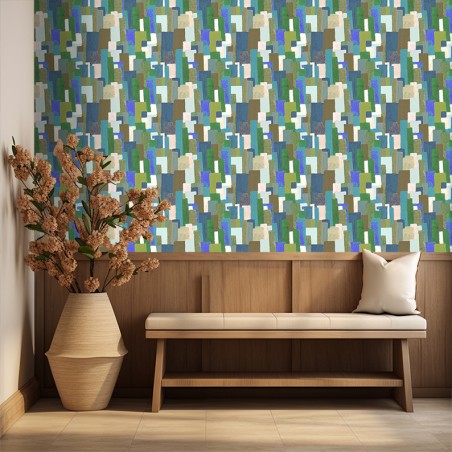 PAPIER PEINT ARCHI VERT