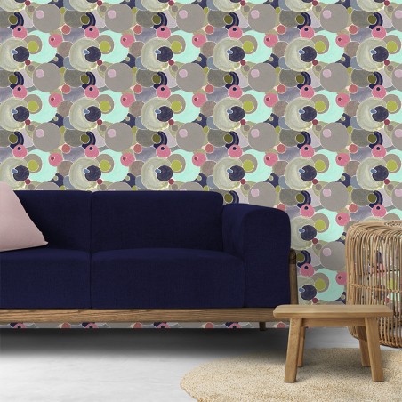 PAPIER PEINT COSMOS POUDRE