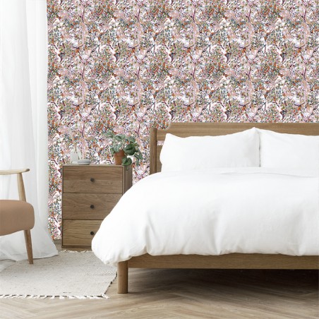 PAPIER PEINT POMME D'API ROSE