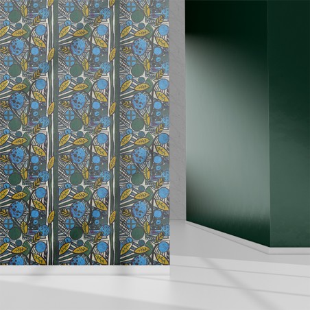 PAPIER PEINT TOMIKO BLEU