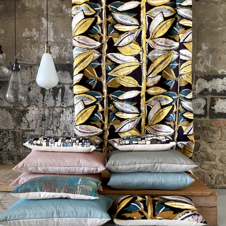 Tissu - EXHUBÉRANCE tabac