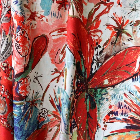 Tissu - PANAMA carmin