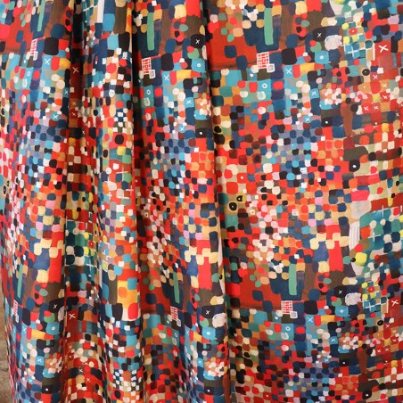 Tissu - CONFETTI magenta