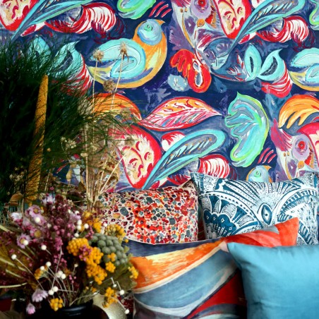 Tissu - LUSCINIA magenta