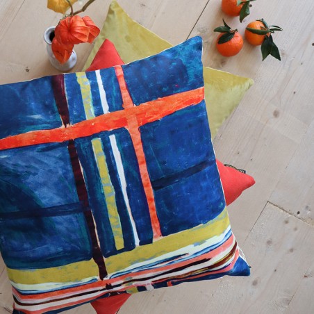 Tissu - MADRAS outremer