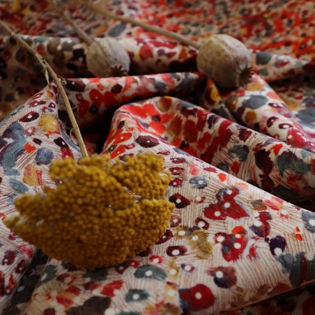 Tissu - PICOLO vermillon