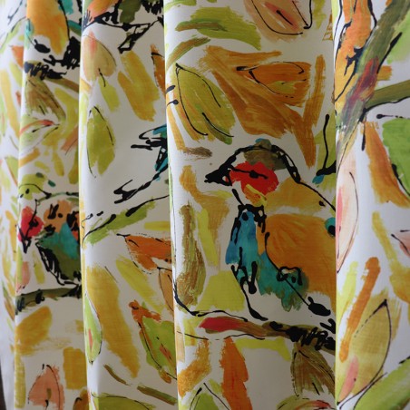 Tissu - PIOU PIOU jaune