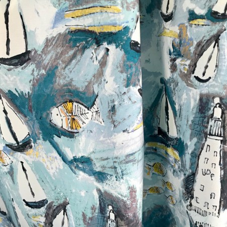 Tissu - LES MARQUISES celadon