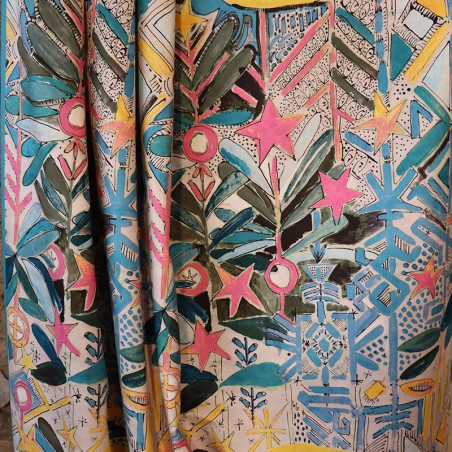 Tissu - AMULETTE rose